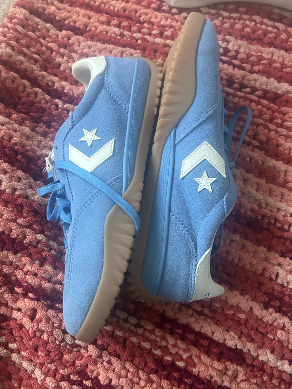 Converse Light Blue Suede Low-Top Sneakers NWT - Picture 6 of 8